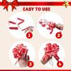 JOYFY 12 PCS Large Christmas Pull Bows with Ribbon for Gift Wrapping and Tag Christmas Tree Wine Bottles Boxing Day Decorations