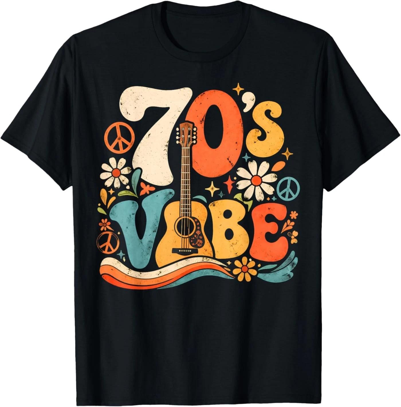 70 s Vibe Retro Disco Vintage Hippie Seventies T-Shirt S