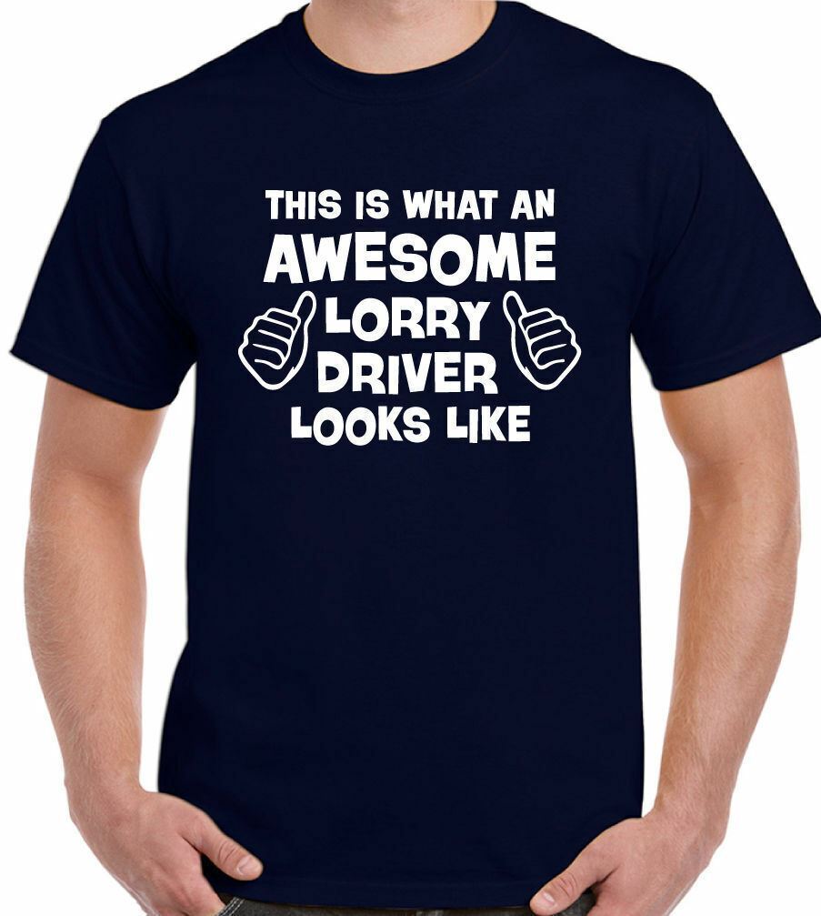 Lorry Driver T-Shirt Funny Van Trucker Truck Awesome Father day Gift Mens Tee S разноцветный