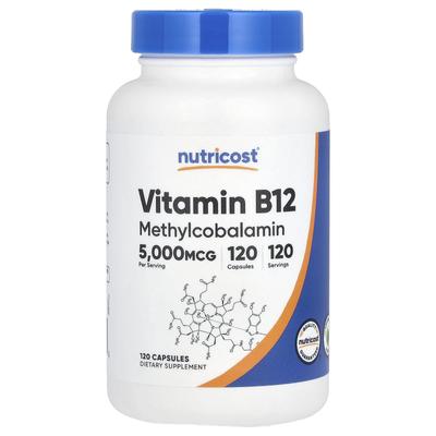 Vitamin B12, 5.000 mcg, 120 Kapseln