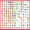 150Pcs/Set Smile Flowers Emoji Mini Diary Manual Stickers DIY Scrapbooks Album Decor Decals Stickers