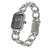Chanel Premiere M Watches H0452 blackDial Stainless Steel Quartz Analog Display Women Used
