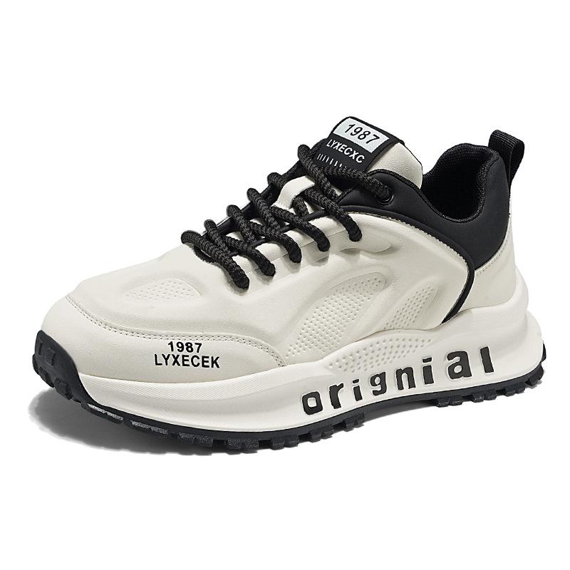 Men's shoes autumn and winter shoes men's trend thick sole height increase travel low top sports dad shoes new casual trendy shoes