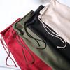 New In 2026 Spring Summer Solid Color Satin Long Skirt For Women High Waist Lace-Up Fashion Elegant Faldas