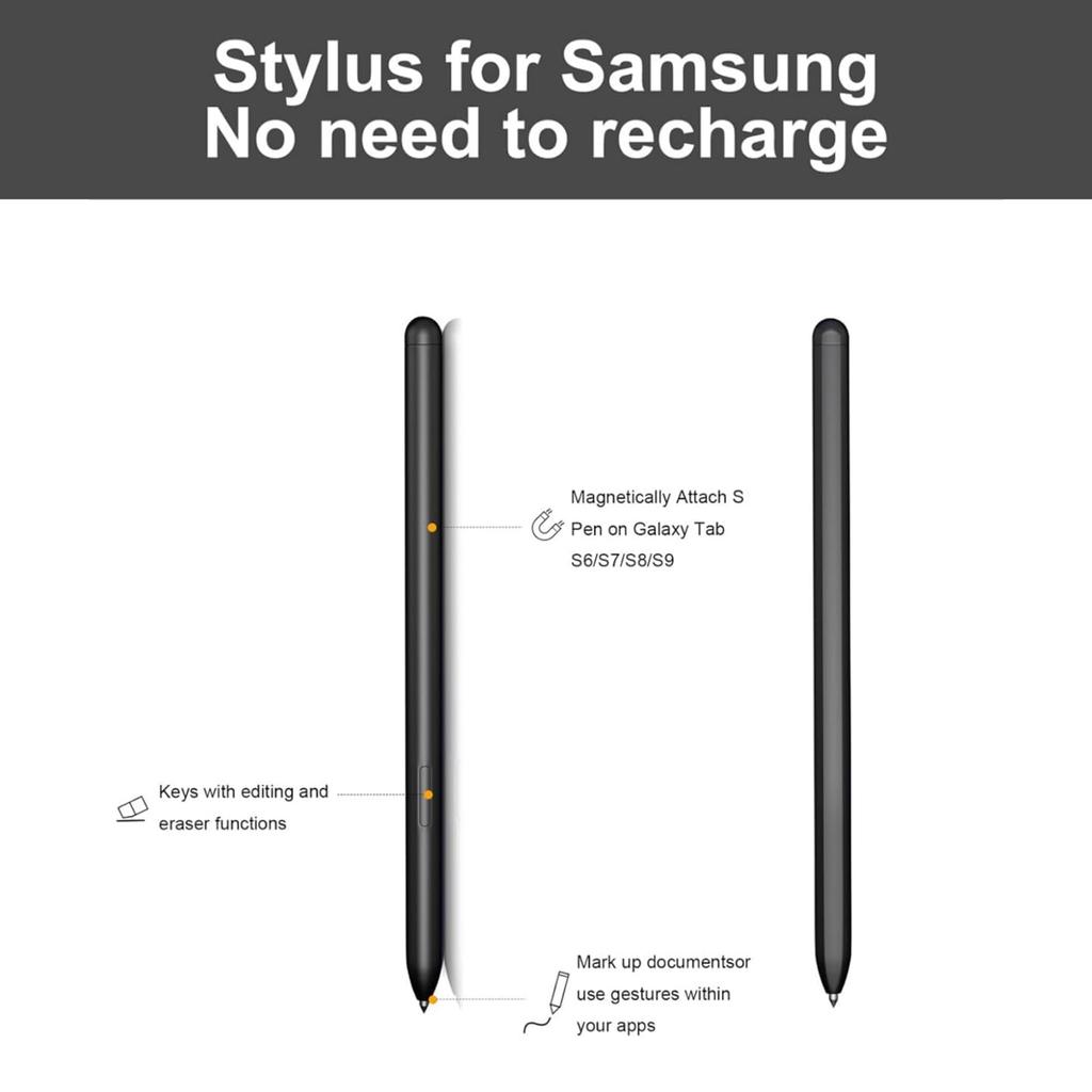Capacitive Stylus Pen Replacement for Samsung Galaxy Tab S6/S7/S8/S9 - Touch Screen Compatible