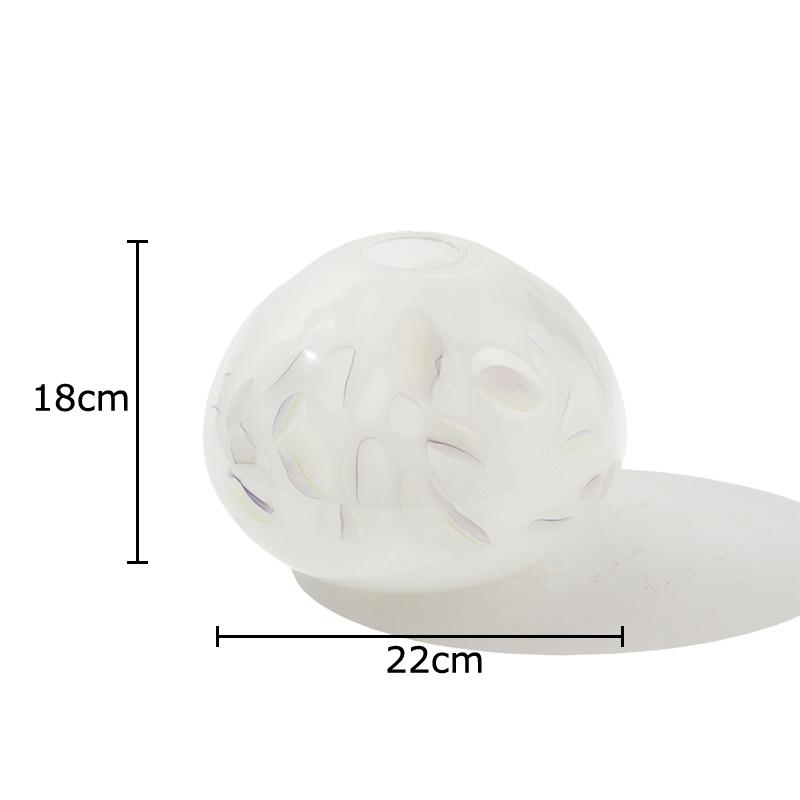 

Milky White Gradient Glass Vase Plant Pot Table Decoration Flower Arrangement Hydroponics Floral Vases Room Aesthetic Decor