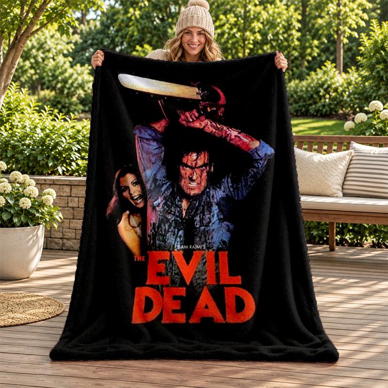 Evil dead blanket Flannel Blanket Soft Cozy Plush Throw for Sofa Bed Lightweight Home Decoration Gifts for Christmas various holidays