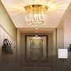 Light Luxury K9 Crystal Ceiling Light Modern E14 Wall Lamp Three Color Dimming Living Room Lights Nordic Indoor Corridor Lantern