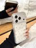 Ins Popular Glitter Shiny Love Heart Transparent Hard Back Cover For iPhone 17 Pro Max 16 13 15 14 Promax Shockproof Phone Case