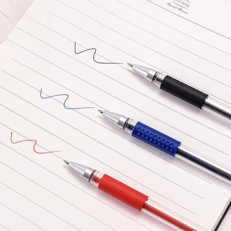 10PCS/box Red and Blue Pen Gender-neutral Pen Student Business Signature Pen Writing Trace 0.5mm Stationery