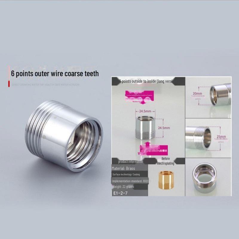 

Адаптер для очистителя воды на выходе из крана с мелкой/крупной резьбой M22 для барботера