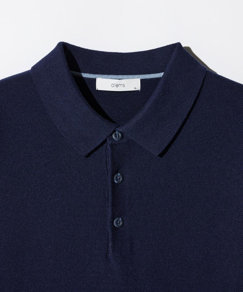 STCO Diems Soft Touch Collar Knit Navy (Classic Fit)_Dktxa04Csn