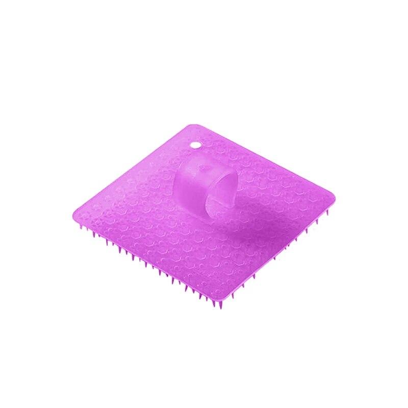 

Щетка для чистки фруктов, овощей, картофеля, моркови и грязи, легко очищаемая силиконовая многофункциональная кухонная щетка для мытья зазоров, инструменты фиолетовый