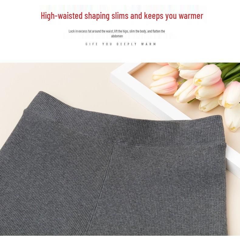 Plus Size Fleece-Lined Leggings for Women - Thick, Warm, Slimming Tapered Pants for Spring and Autumn
