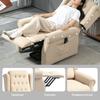45 degrees Lifting Riser and Recliner Armchair - Beige