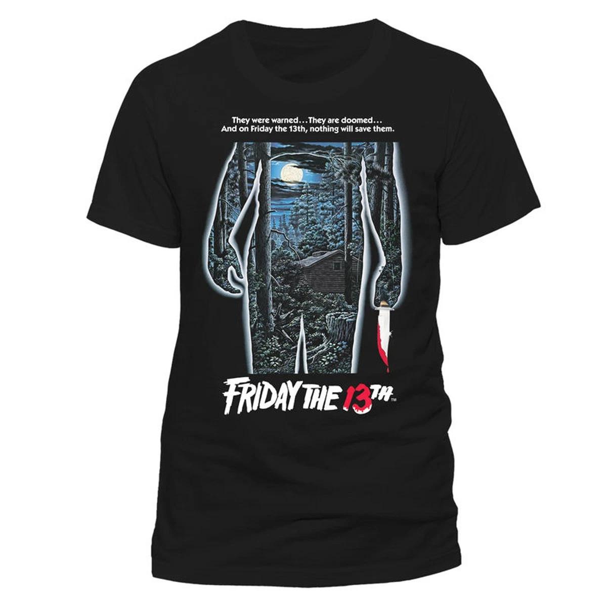 

Friday the 13th Woodland Image Jason Voorhees Official Unisex T-Shirt L