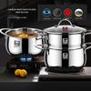 KOBACH 24cm 304 Stainless Steel 2-Layer Multi-Cooker Steamer Pot