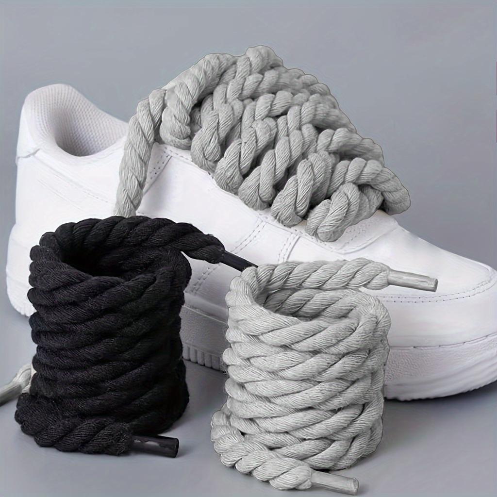 Handgeflochtene Schnürsenkel - Strapazierfähiges und dickes Canvas-Schuhzubehör für leichte Schuhe
