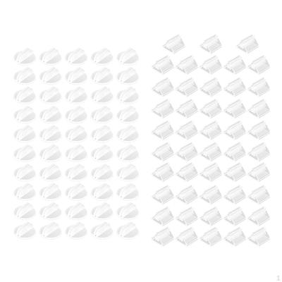 98 Pièces Support d'Exposition Porte-Cartes de Visite d'Événement Pratiques Élégants Clips Menu Base Miniature pour Décoration