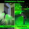 4PCS Solar LED Light Outdoor Solar Wall Light IP65 Green Garden Light Solar Spotlights Solar Uplights for Trees Pathway Yard