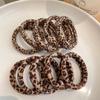 10pcs Leopard Print High Elastic Hair Ties Scrunchie Ties High Elasticity Ponytail Holder Women Girls Hair Rings Rope Accessories