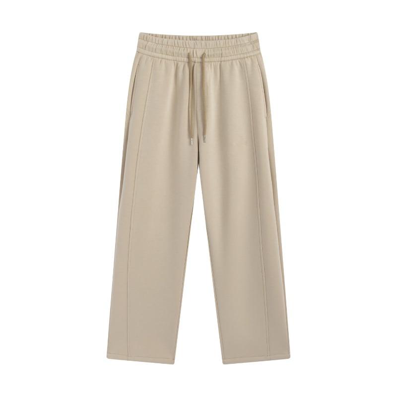 New antibacterial air narrow version casual pants women's autumn and winter thin wide-leg pants sports loose straight sweatpants women