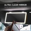 Ultra-dünner Auto-Sonnenschutzspiegel mit HD-Spiegel und LED-Beleuchtung, dreistufig verstellbar, Auto-Innenraum, Kosmetikspiegel für Frauen