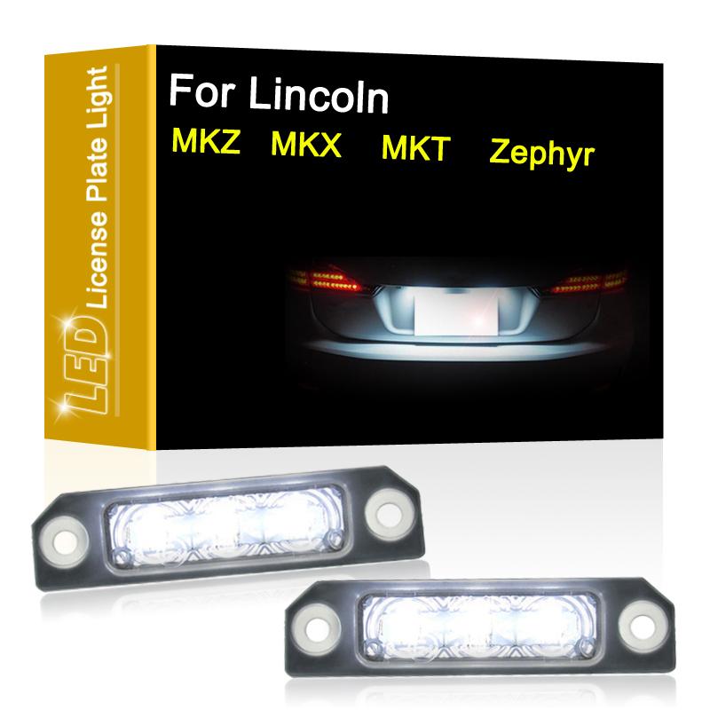12V LED Number Plate Lamp For Lincoln Zephyr 2006 MKZ 2007-2011 MKX 2007-2014 MKT 2010-2014 White License Plate Light Assembly