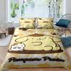 Cute Cartoon (Pom Pom Purin) Printed Bedding Set, Duvet Cover 1, Pillowcase 2, Adult and Children's Bedding Set, Luxury Gift
