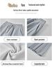 Gray Velvet A-line High Waist Slit Skirt - Women's Autumn/Winter Slimming Drape Style