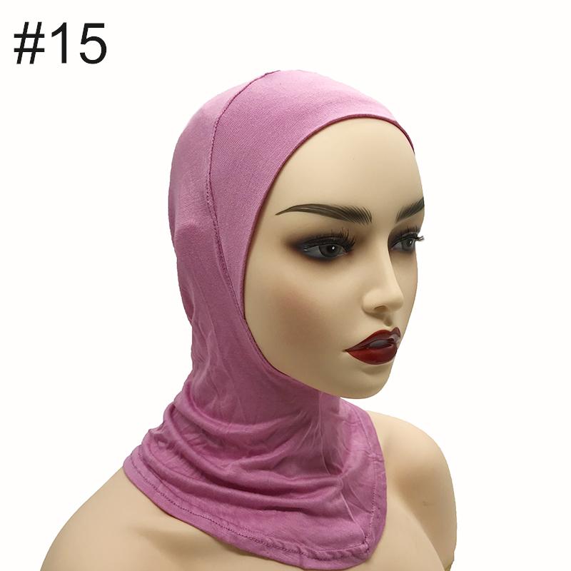 High Qualit Modal Muslim Women Ninjas Cap Full Cover Inner Hat Islamic Undercap Hijab Comfortable Bonnet Headcloth Neck Cover