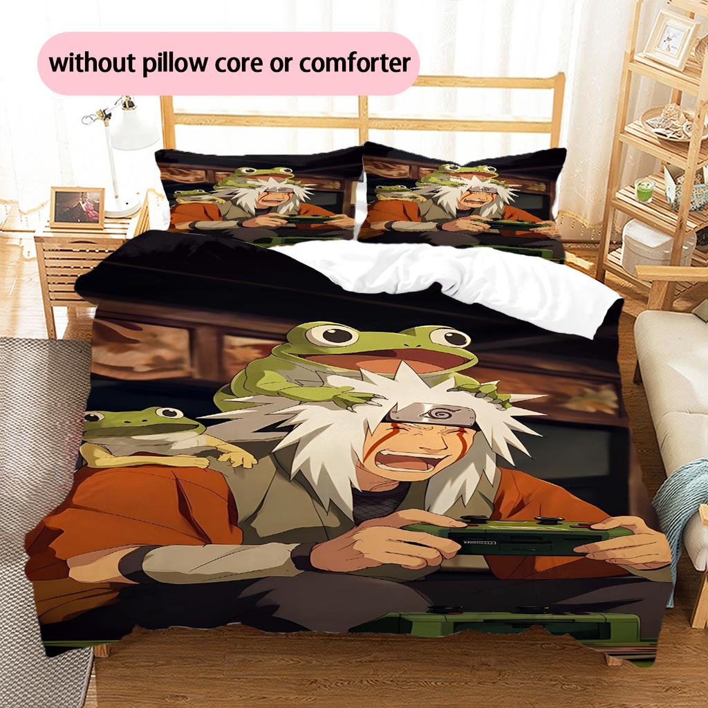 Cartoon Pattern Bedding Quilt Set Quilt Cover Pillowcase Home Decoration Birthday Gift (1 * Duvet Cover + 2 * Pillowcase, Without Core)