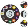 Billard-Design Wanduhr mit Holzrahmen für Zuhause, Büro und Garage.