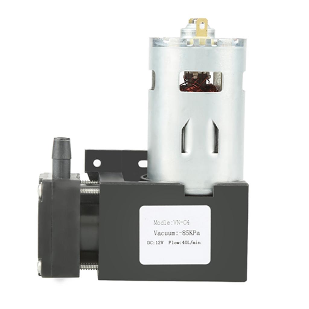 12V Small Oilless Vacuum Pump, 42W, 40LCelsiusmin, for Vacuum Adsorption Automation Equipment, Packaging Machines
