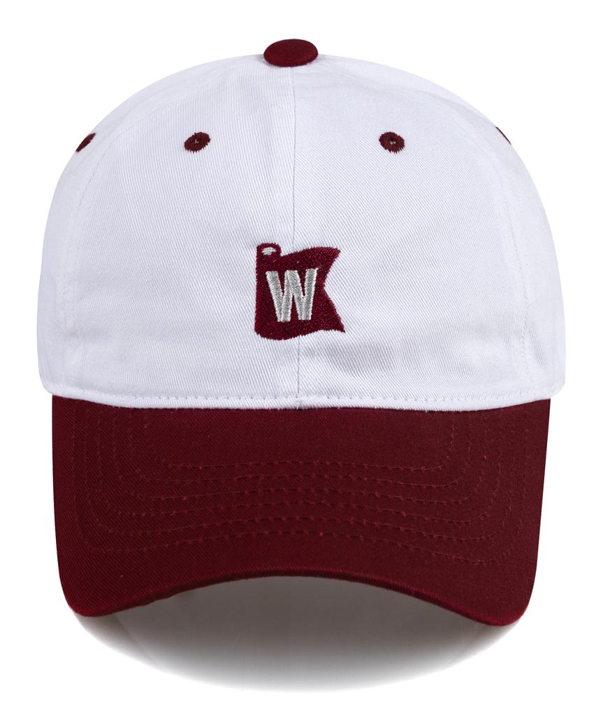 Wig Flag Two-Tone Washed Ball Cap - Red