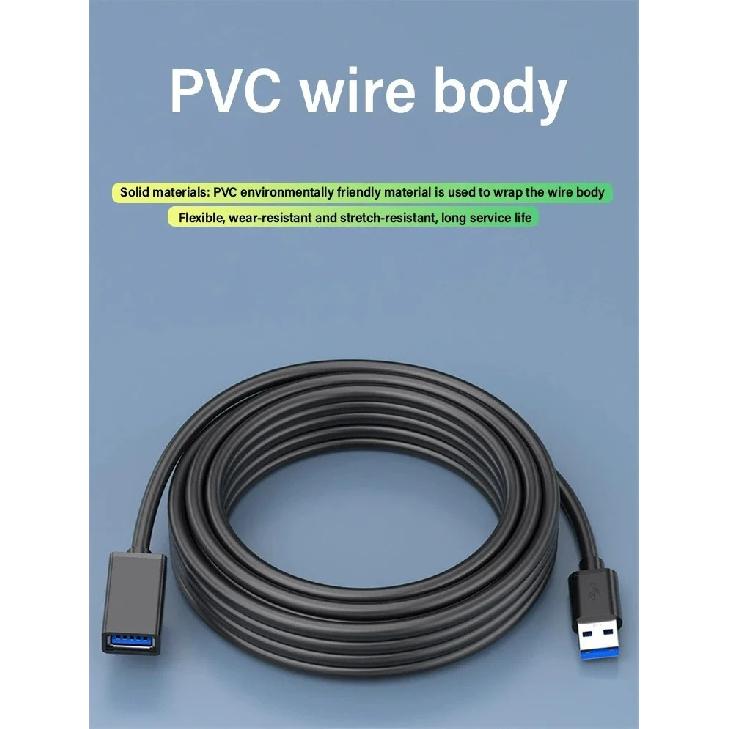 5Gbps USB 3.0 Extension Cable Extender Cord for TV BOX Smart TV Laptop PC Fast Speed USB Cable Extension 0.5m/1m/1.5m/2m/3m/5m