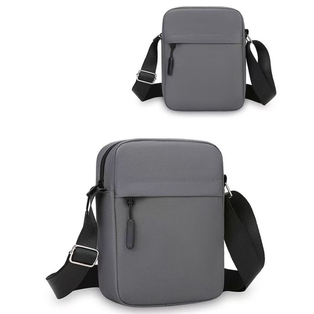 High Quality Nylon Polyester Crossbody Bags Long Shoulder Strap Black Grey Blue Shoulder Bag Minimalists Tote Bag Men Women