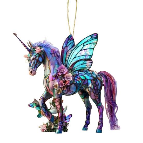 1/2/3/4 Pcs Horse Ornaments For Christmas Tree Metallic Rhinestones Horse