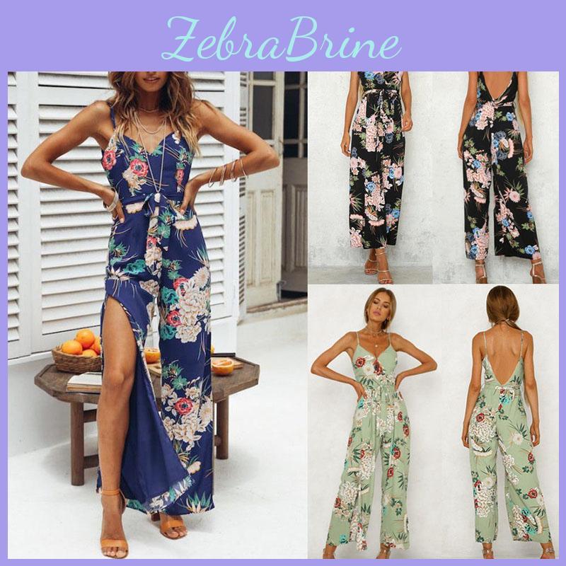 Premium Quality New Women's Floral Playsuit Bodycon Party Jumpsuit And Romper Trousers For Effortless Style