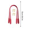 2025 1Pair PU Leather Shoulder Bag Straps Women Handbag Straps Girl's Bag Strap With Snap DIY Replacement Handle For Handbags