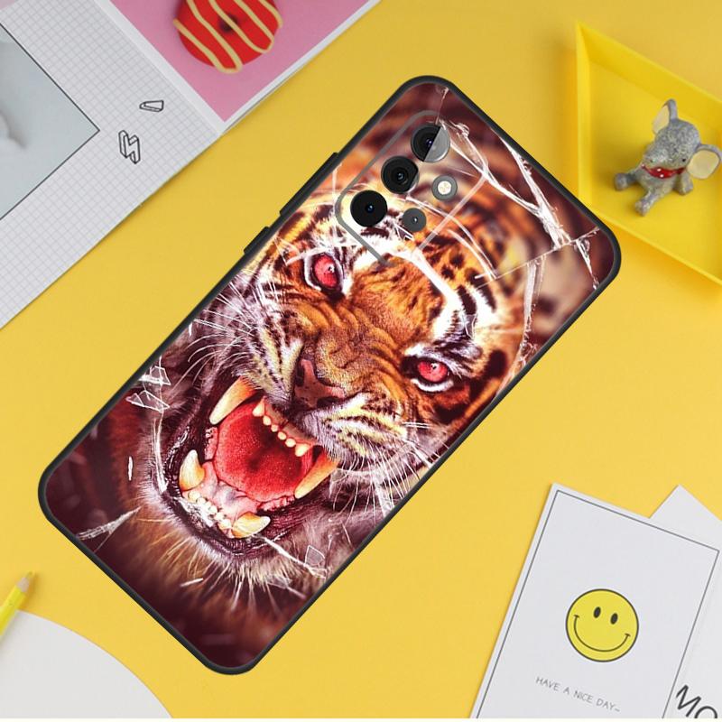Ferocious Tiger Animal Cover For Samsung Galaxy A34 A35 A14 A15 A25 A53 A33 A13 A52 A32 A12 A51 A71 A54 A55 Case