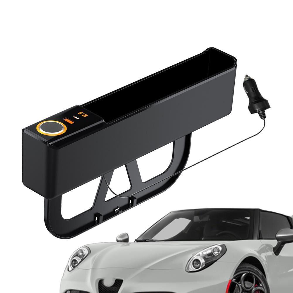 With Charge Port Car Seat Crevice Storage Box Car Interior Storage Box  Seat Clamp Slot