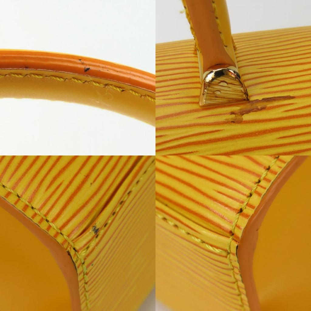 Used LOUIS VUITTON Handbag Malselv M52379 Epi Leather Yellow Top Handle