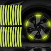 20Pcs Car Motorcycle Wheel Hub Reflective Strips Stickers Car Styling Decal Sticker Auto Moto Decor Decals Tape Accessories