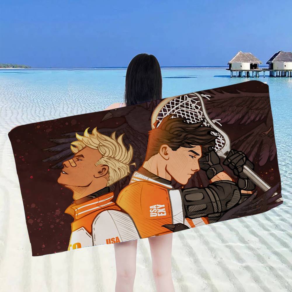 The FoxholeS Court Anime Microfiber Blanket Quick Drying Beach Towels Oversized Printing Super Absorbent Pool Towel Blanket