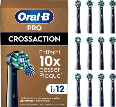 Braun Replacement Brush PRO Brush CROSS ACTION Black Oral-B Multi-Action 12-Pack EB50BRX-12 [Used]