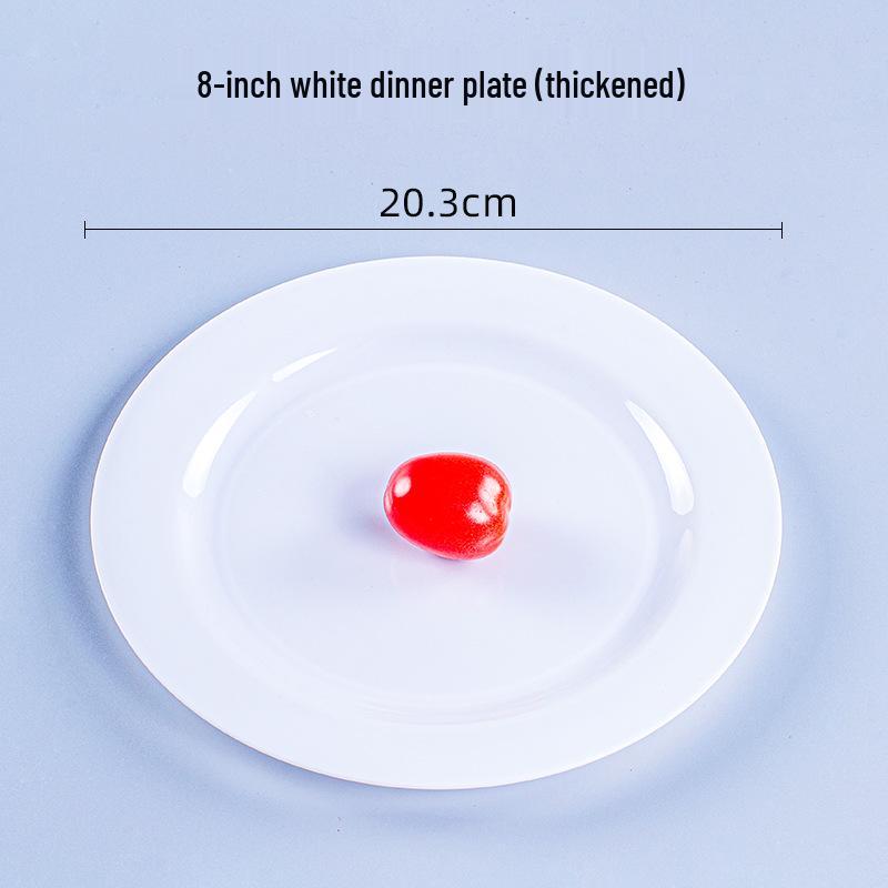 Thickened Transparent PS Plastic Plates - Crystal Butterfly Design for Steak, Fruit & More