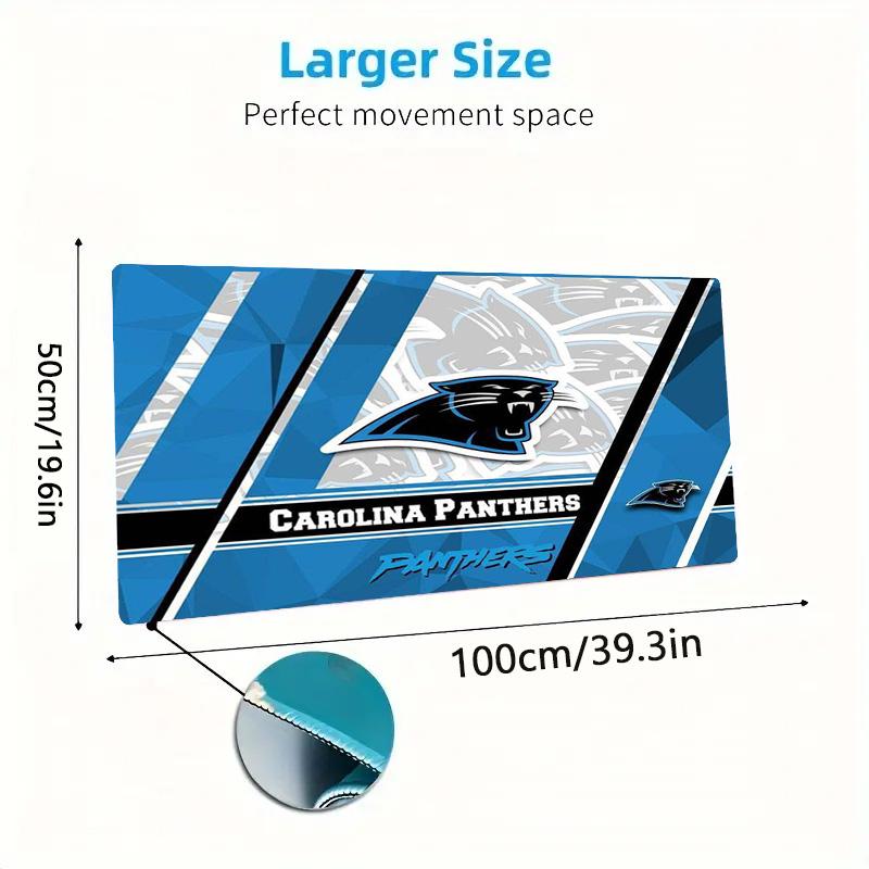 Carolina Panthers Color Mouse Pad Large Gaming Table Cushion Non-slip Laptop Tablet Big Mousepad XXL Mat Mini PC Playmat With Lock edge