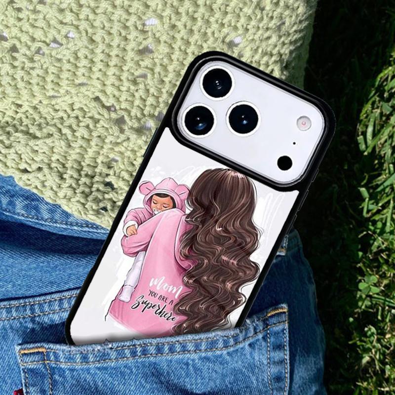 Mom Daughter Girl Son Dad Mobile Phone Case Compatible with IPhone 17 16 15 14 13 12 11Pro Max 17 Air Cover