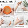 6Pcs Rubber Seals Rings for Glass Jars, Airtight Silicone Replacement Gasket for Jars Leak-proof Airtight Rubber Seal -3.7 Inches (Orange)